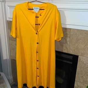 Saks Fifth Ruth Norman stunning yellow dress